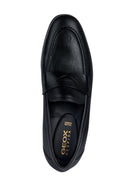 Geox Erkek Siyah Sapienza Deri Loafer | Derimod