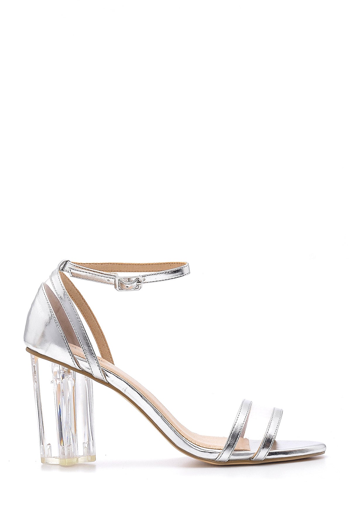 Women's Transparent Heeled Sandals 20SFD209514 | Derimod