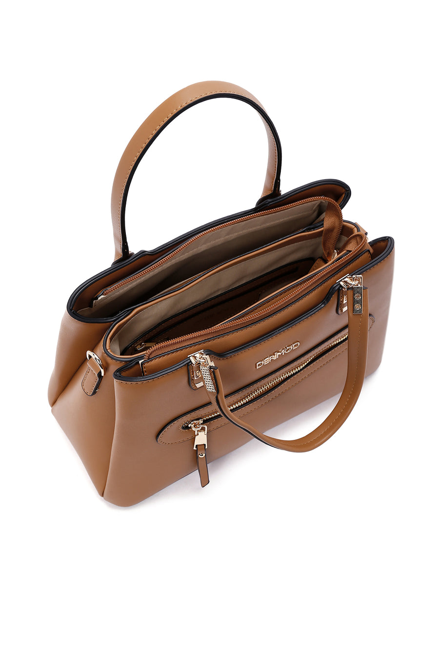 Women's Tan Long Strap Shoulder Bag
