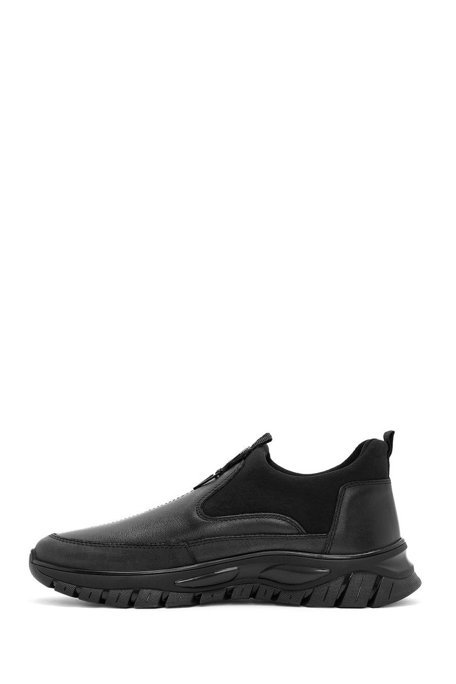 Men's Black Leather Comfort Loafer