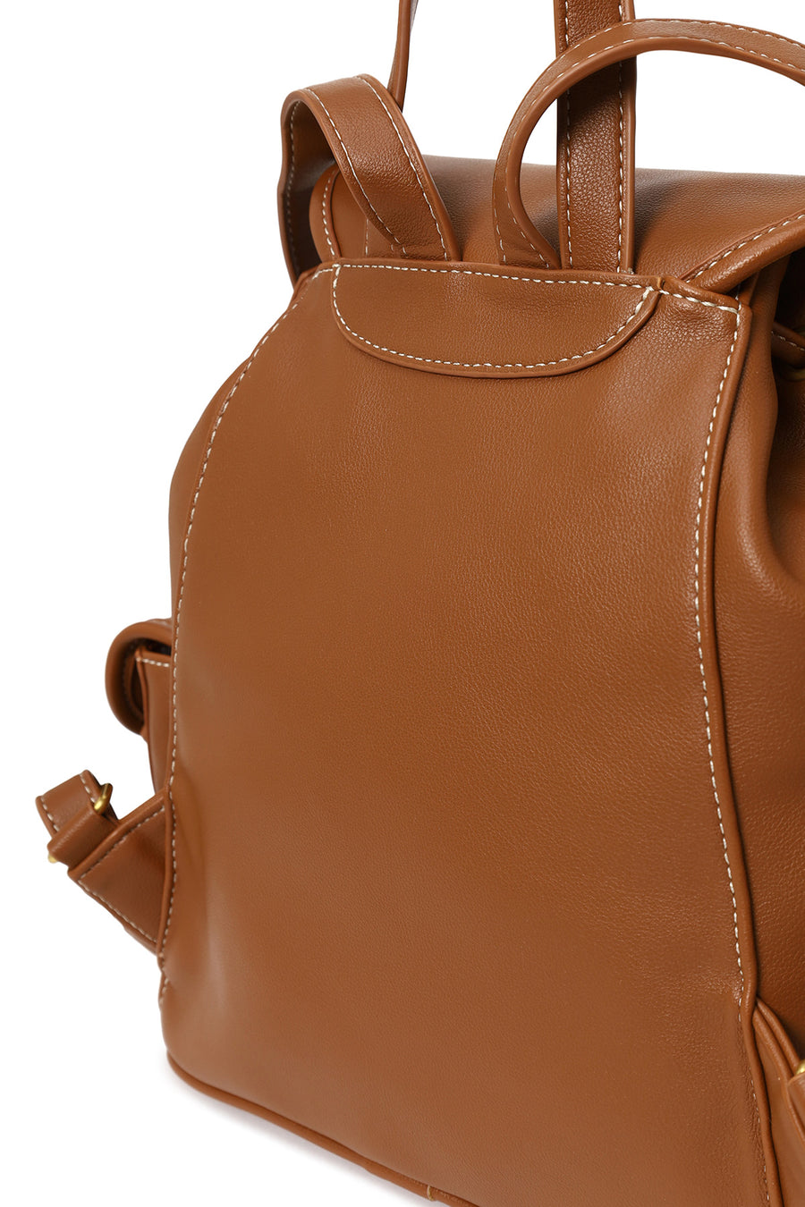 Woman Brown Casual Backpack