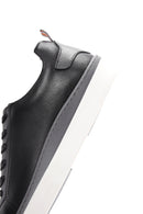 Men's Black Leather Sneaker | Derimod