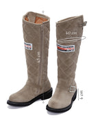 Harley Davidson Women's Beige Laconia Hi Zipper Leather Boots | Derimod