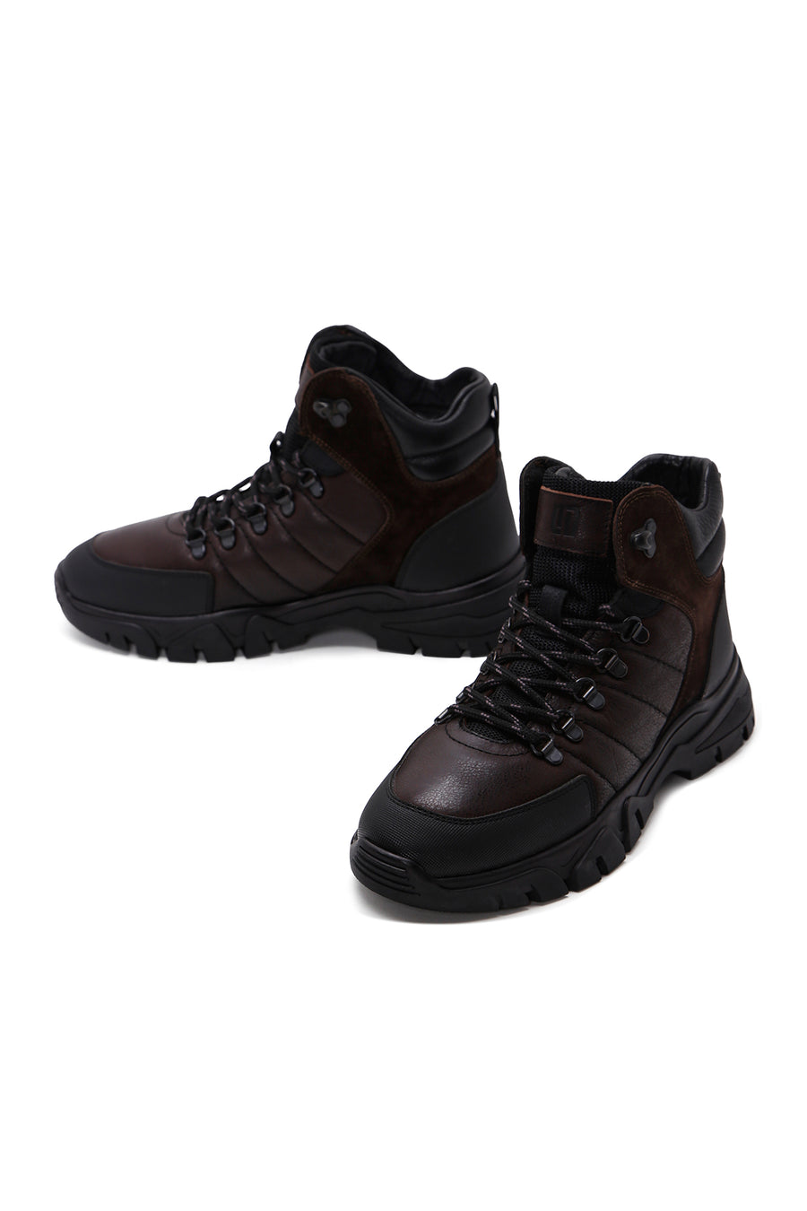 Men's Brown Leather Sports Boots