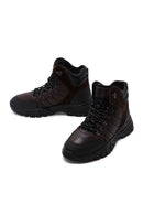 Men's Brown Leather Sports Boots | Derimod