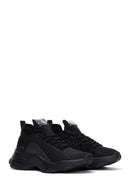 Women's Black Thick Soled Sneaker | Derimod