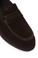Derimod Black Erkek Kahverengi Süet Deri Loafer | Derimod