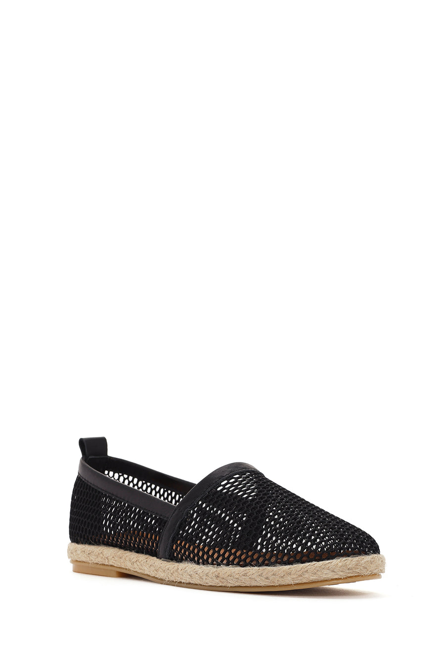 
Women's Black Leather Espadrille
