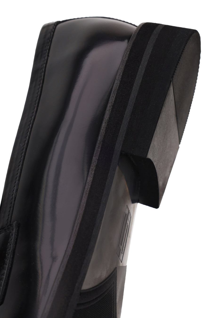 Male Black Leather Loafer