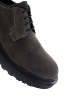 Men's Gray Suede Leather Casual Shoes | Derimod