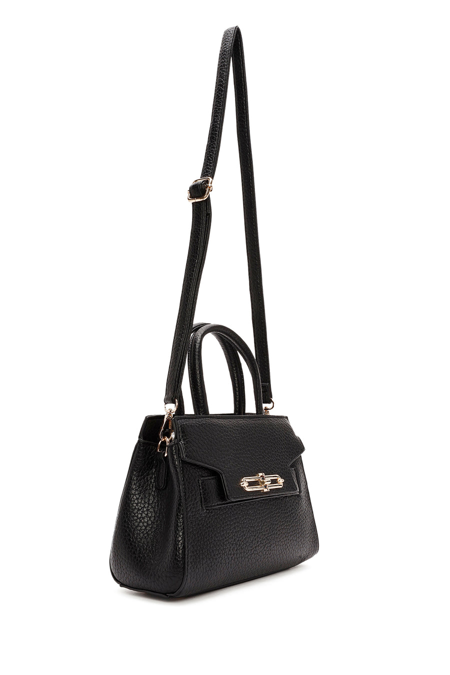 Women's Black Long Strap Shoulder Bag