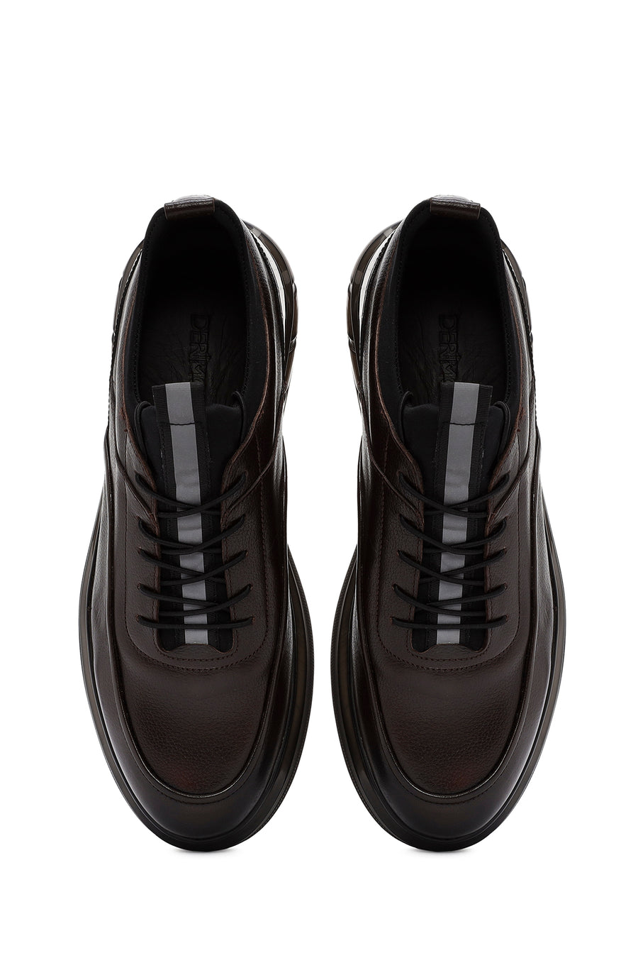 Men's Brown Lace-Up Leather Casual Sneaker