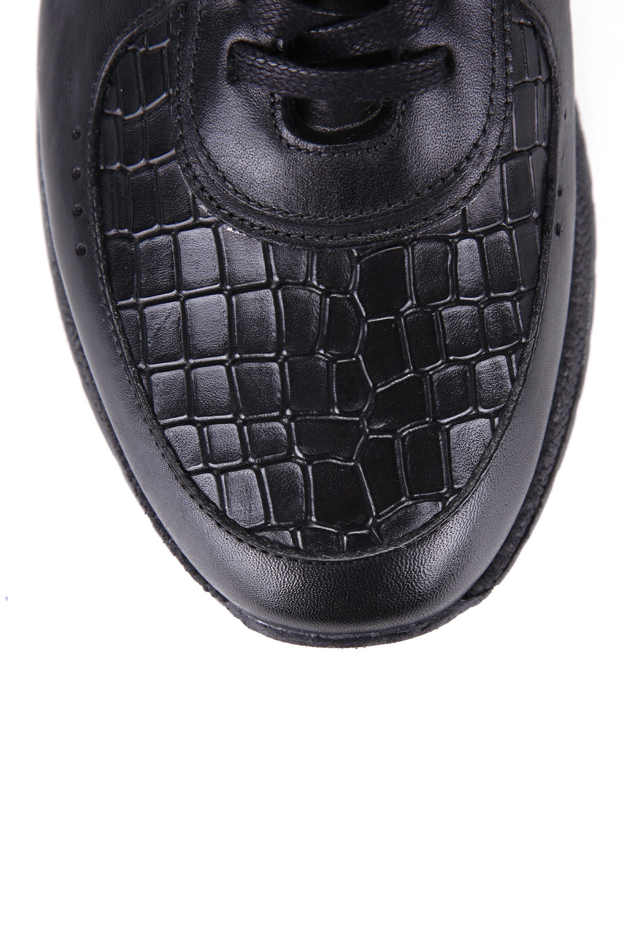 Crocodile Patterned Men's Leather Sneaker
