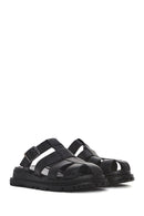 
Women's Black Thick Sole Leather Slippers
 | Derimod