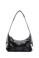 Women's Black Metal Detailed Shoulder Bag | Derimod