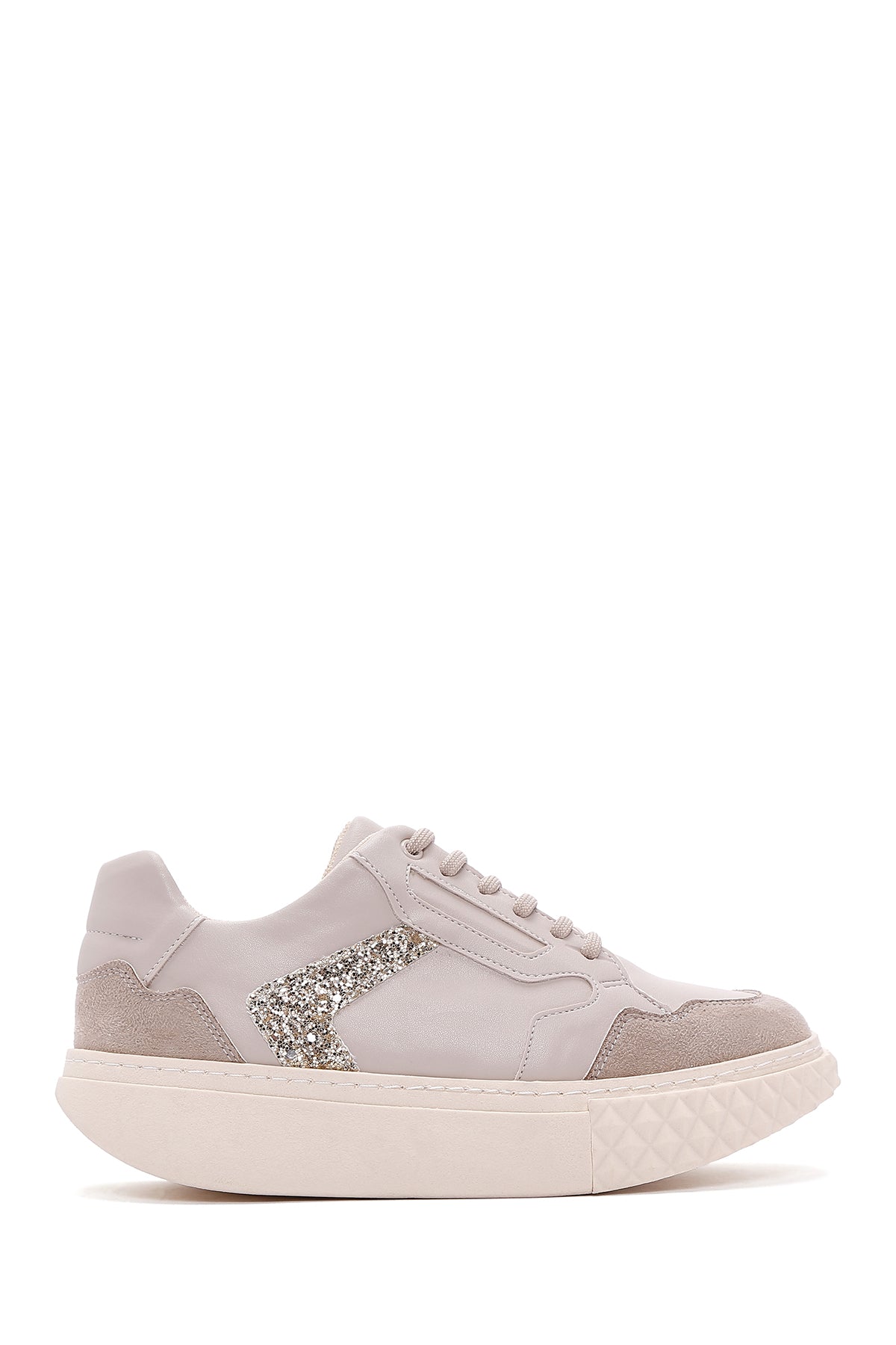 Women's Beige Thick Soled Sneaker 23SFE218314 | Derimod