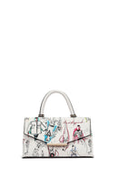 Woman Cream Long Strap Printed Handbag | Derimod