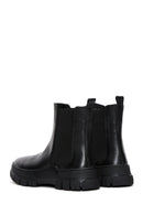 Women's Black Leather Chelsea Boots | Derimod