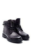 Men's Black Leather Classic Boots | Derimod