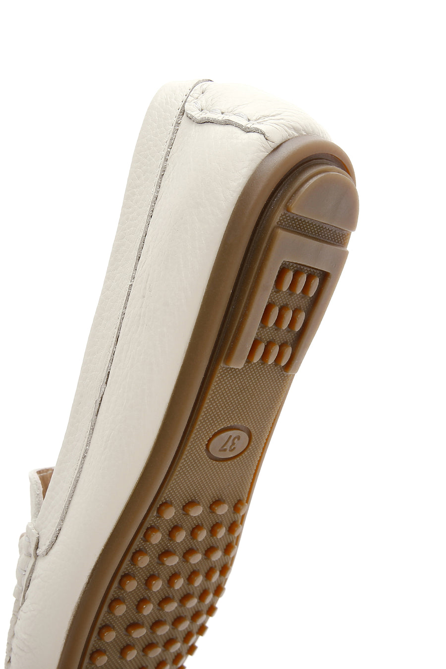 Kadın Bej Toka Detaylı Deri Casual Loafer