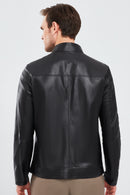 Clint Men's Brown Suede Double-Sided Leather Jacket | Derimod