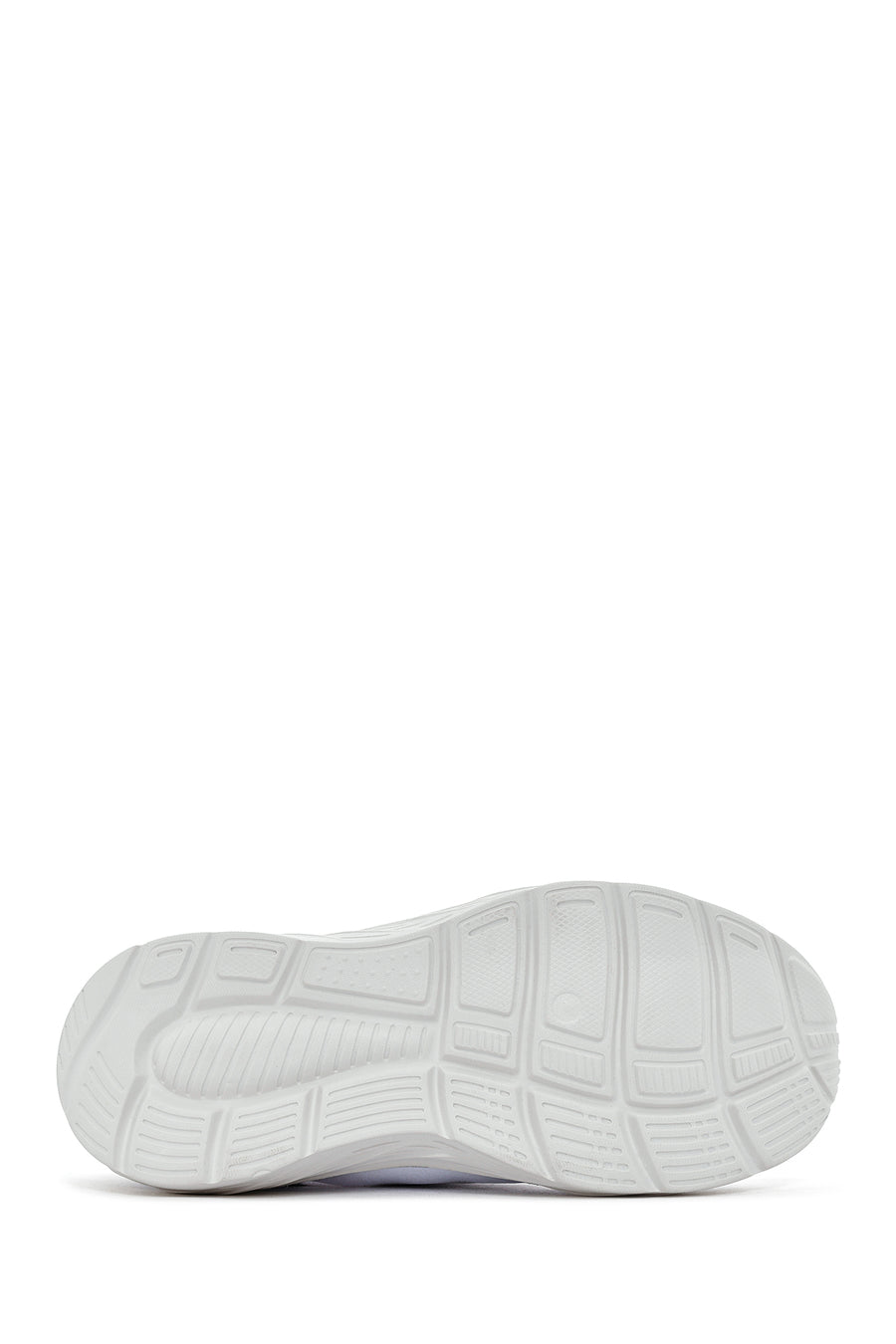 Women's White Lace-Up Thick Soled Sneaker