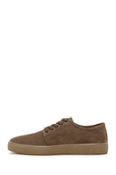 Men's Mink Suede Leather Sneaker | Derimod