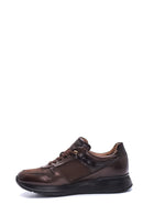 Men's Leather High Sole Sneaker | Derimod