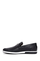 Men's Black Leather Casual Loafer | Derimod