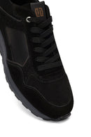 Men's Black Lace-Up Leather Sneaker | Derimod