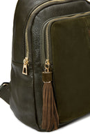 Women's Khaki Backpack | Derimod