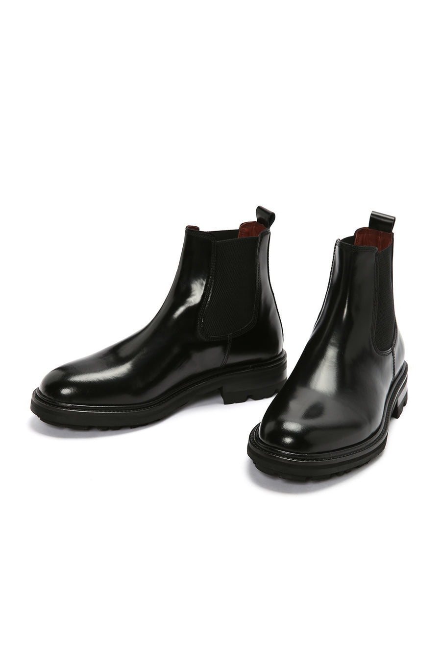 Men's Black Leather Chelsea Boots