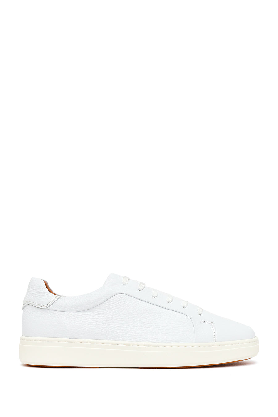 Male White Lace-Up Leather Sneaker 26SFD6205FT | Derimod