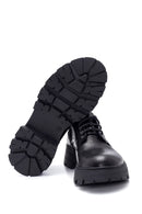 Women's Black Leather Oxford Shoes | Derimod
