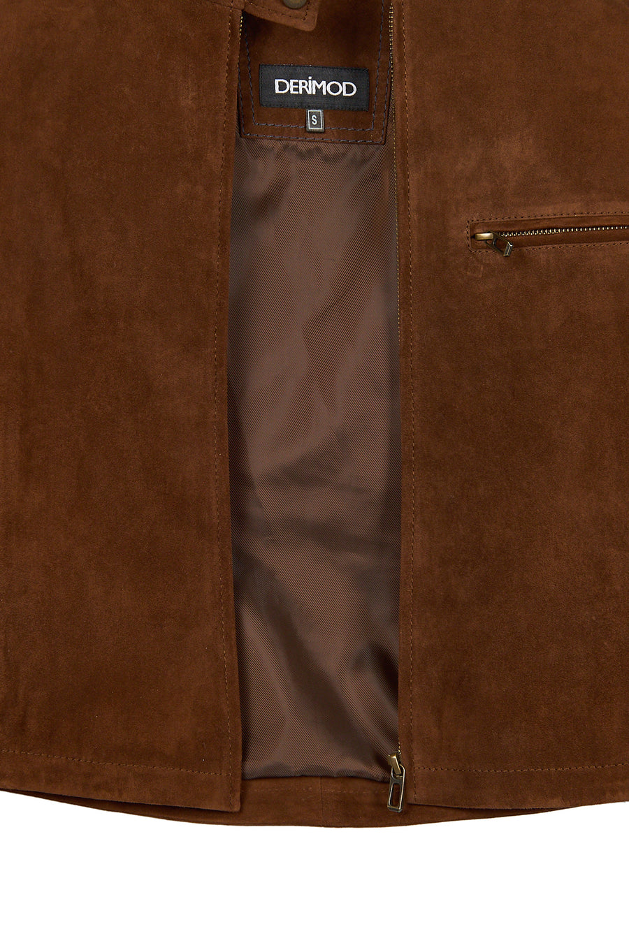 Dora Woman Brown Suede Leather Jacket
