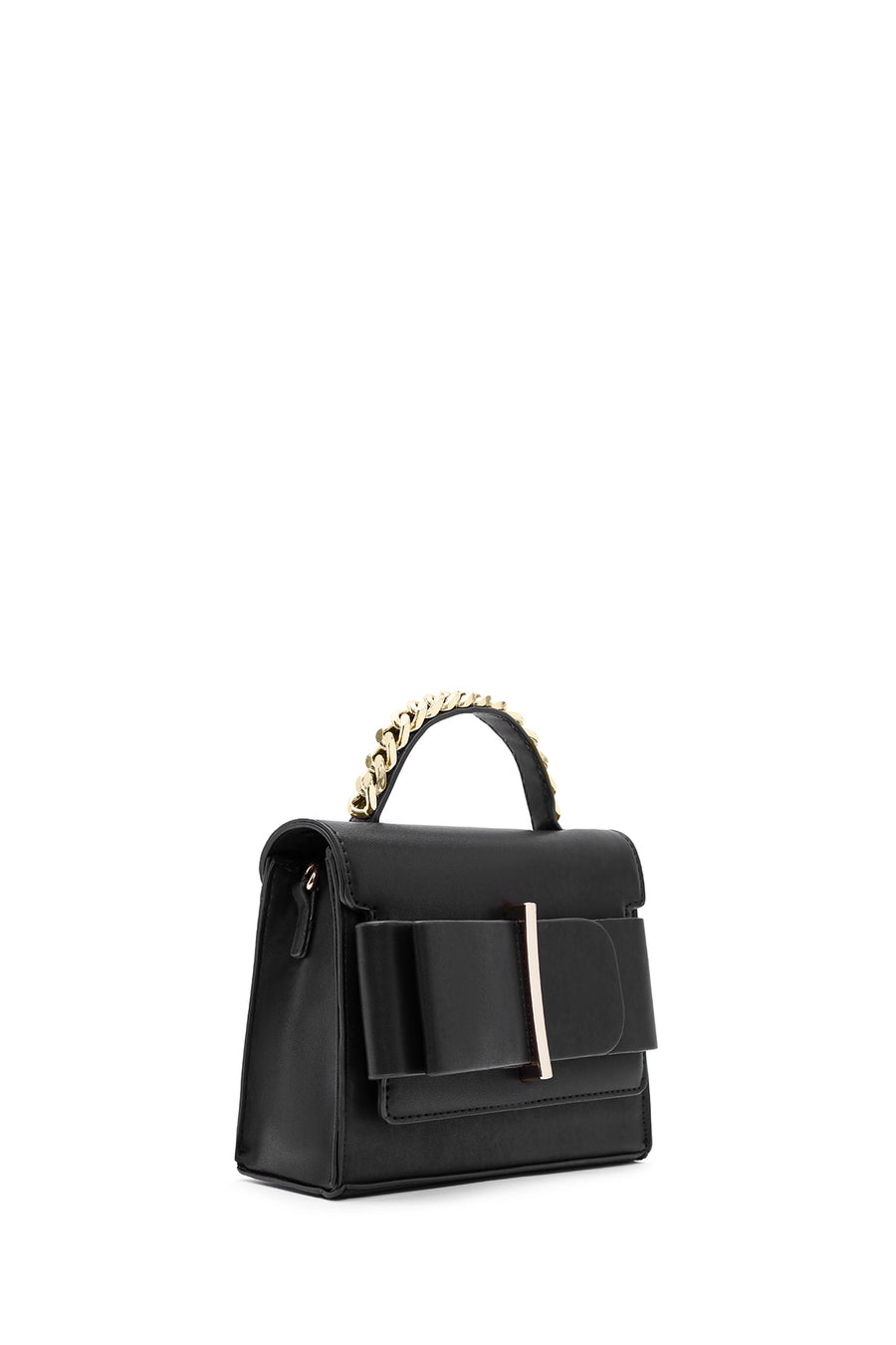 Women's Black Long Strap Shoulder Bag