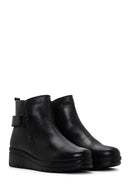 Women's Black Comfort Leather Boots | Derimod