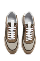 Men's Mink Leather Sneaker | Derimod