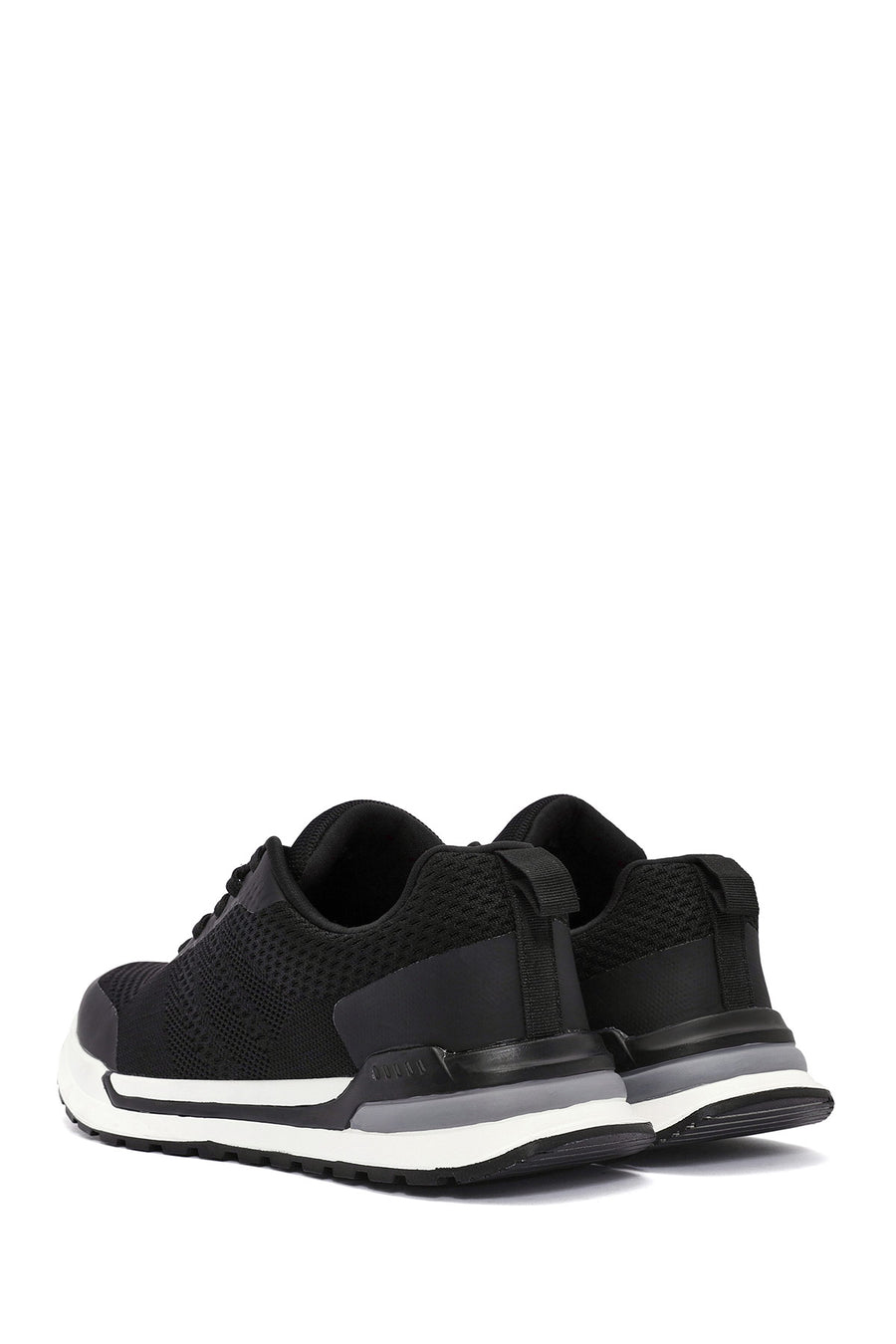 Erkek Siyah Bağcıklı Kumaş Sneaker