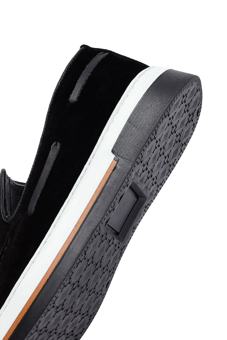 Erkek Siyah Püsküllü Süet Deri Casual Loafer