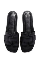 Women's Black Casual Slippers | Derimod