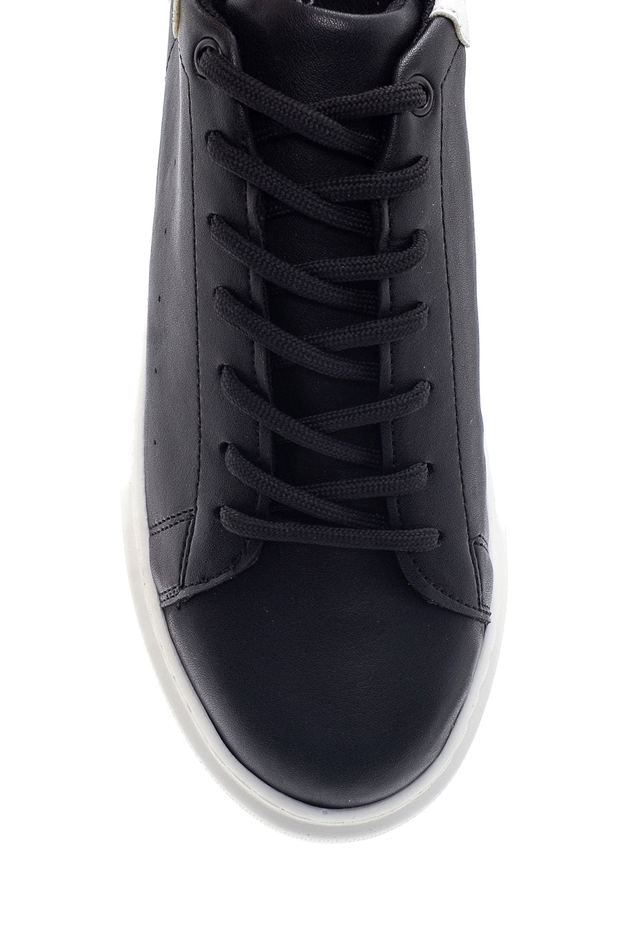 Kadın Siyah Kalın Tabanlı Sneaker