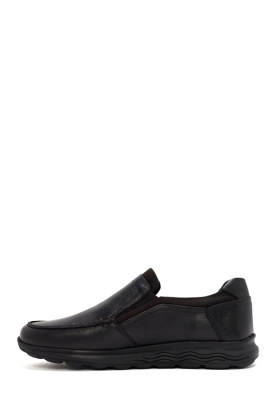 Men's Black Leather Comfort Loafer