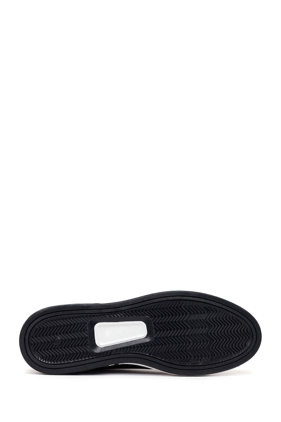 Male Black Lace-Up Leather Sneaker