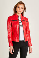 Eva Women's Leather Jacket | Derimod