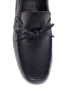 Men's Black Leather Loafer | Derimod