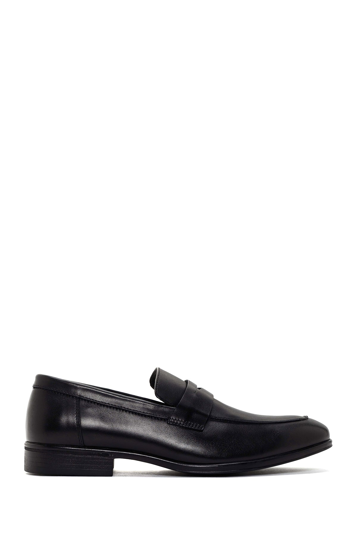 Erkek Siyah Deri Klasik Loafer 24SFD676418 | Derimod