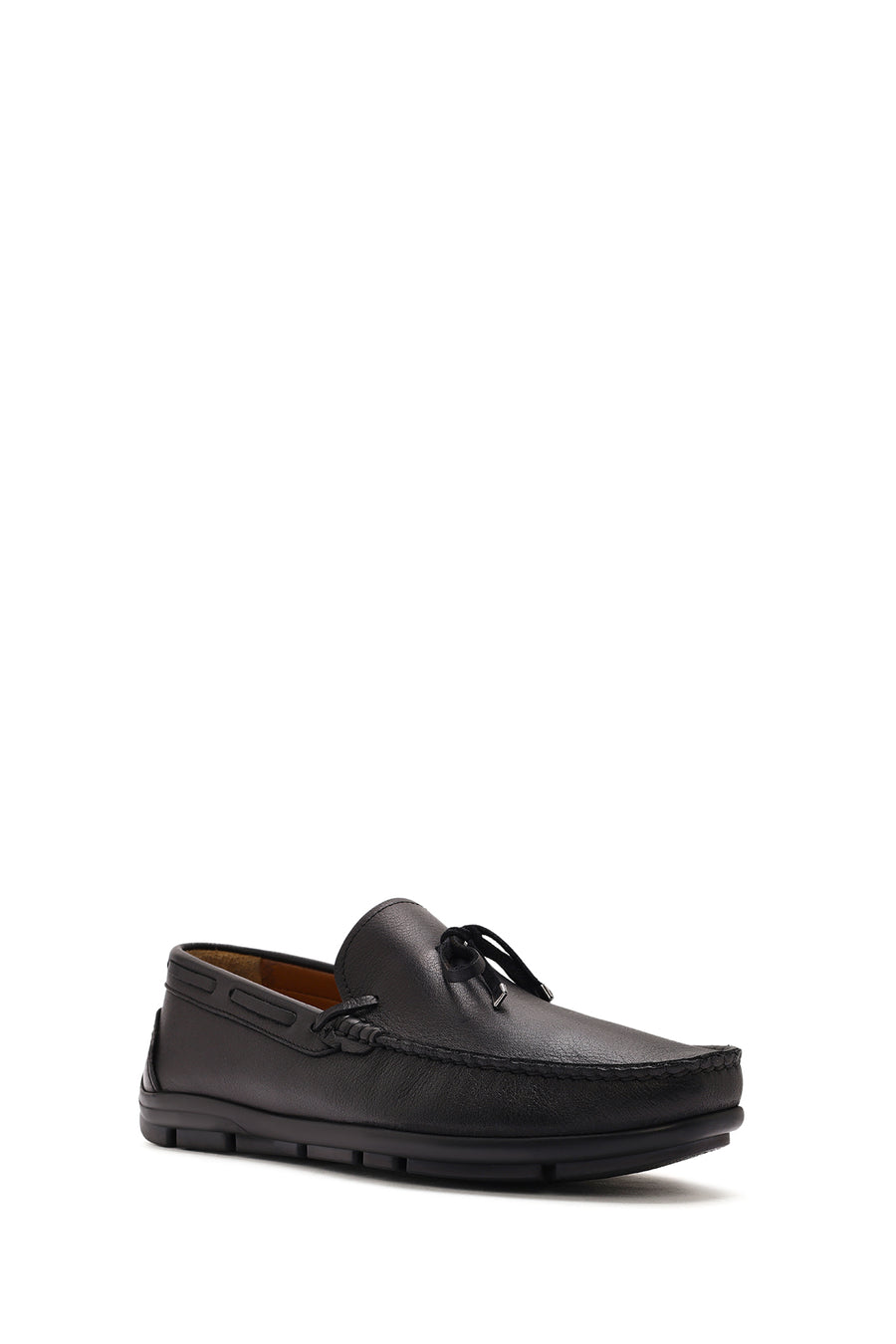 Men's Black Tasseled Leather Loafer
