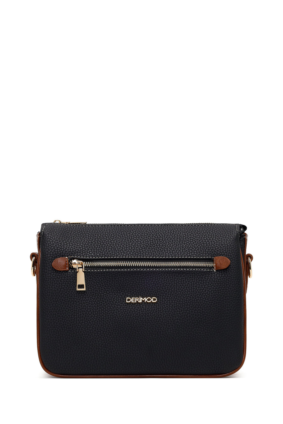 Woman Black Long-Strap Crossbody Bag