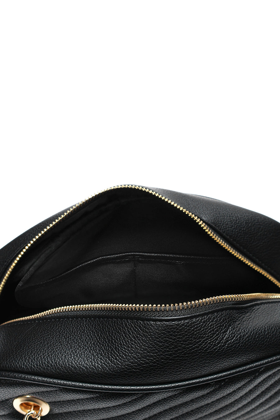 Women's Black Chain Strap Quilted Shoulder Bag